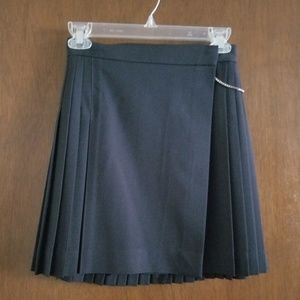 The Kooples Twill Kilt Skirt with Chain